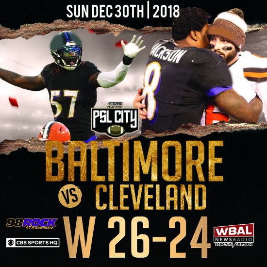 Baltimore vs. Cleveland