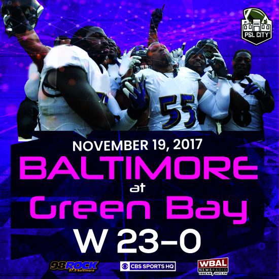 Baltimore vs. Green Bay
