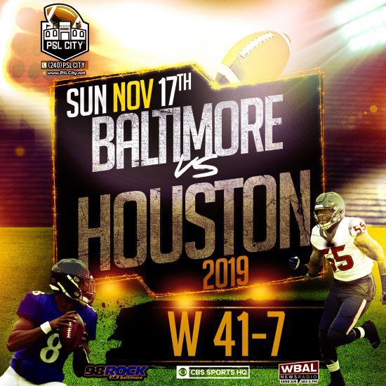 Baltimore vs. Houston