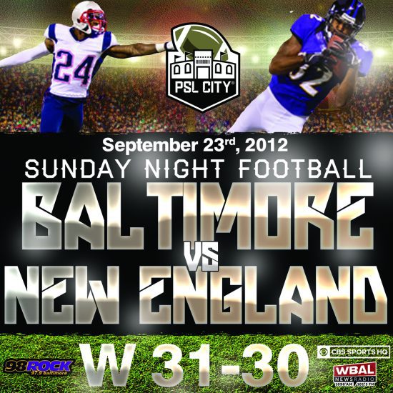 Baltimore vs. New England