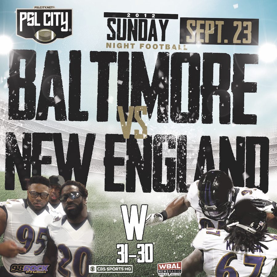 Baltimore vs. New England