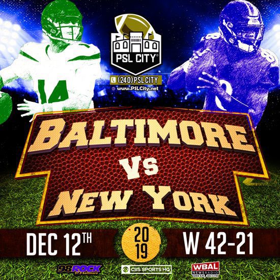 Baltimore vs. New York